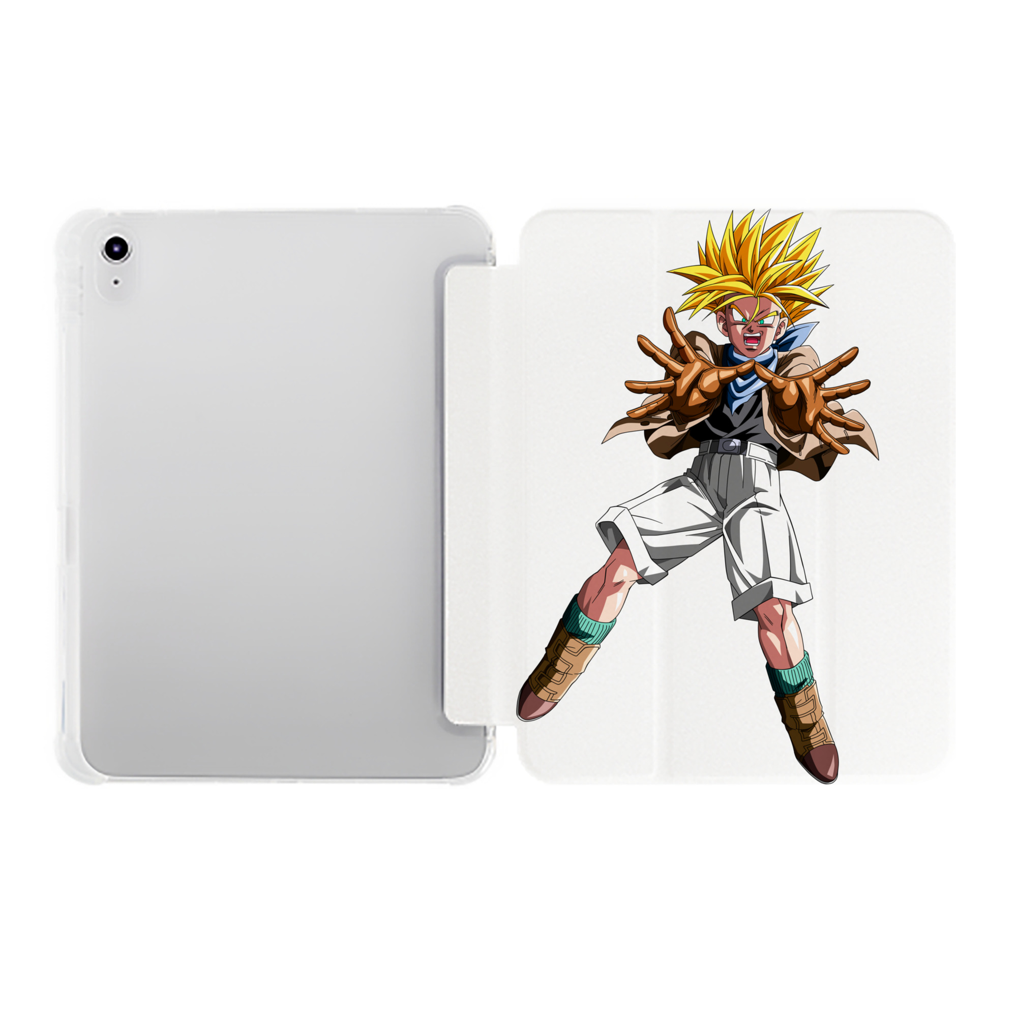 （画像用） ドラゴンボール DRAGON BALL IPad ケース ペン収納付き 三つ折りスタンド PUレザー×シリコン 対応機種9.5/10.5/10.9インチ